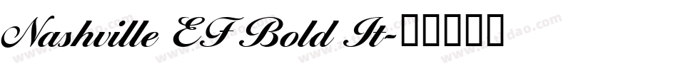 Nashville EF Bold It字体转换